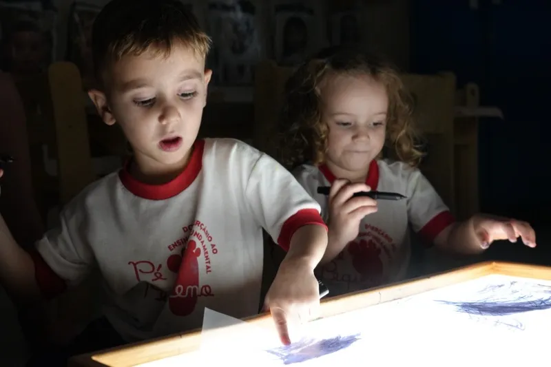 Atividade na mesa de luz